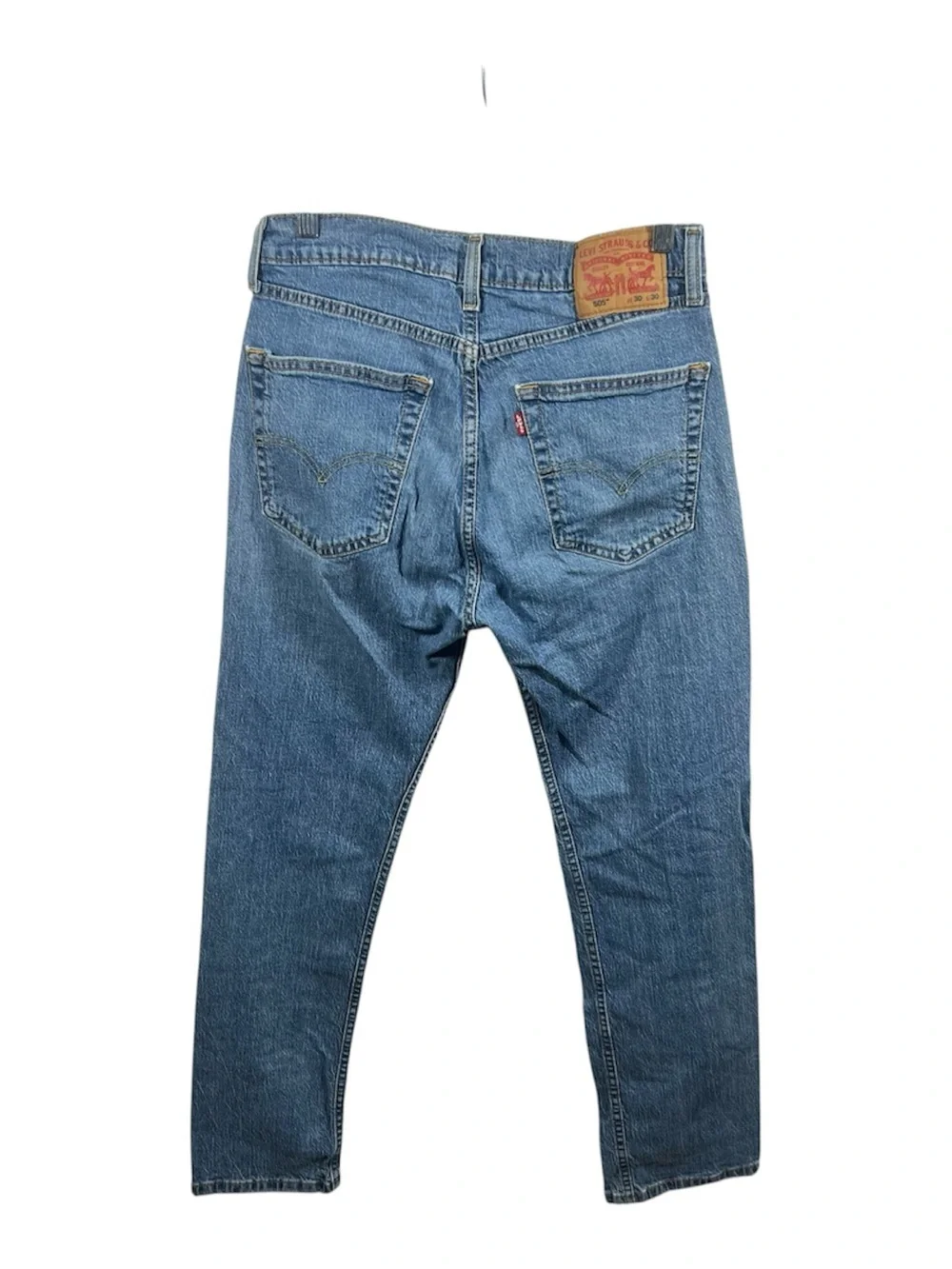 Levis Jeans Mens 505 Straight Leg 30 Denim Bottoms Medium Wash Everyday 30x30
